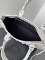 Balenciaga一比一Le City中號白色手袋馬卡龍色系設計 輕盈可斜背春夏首選款