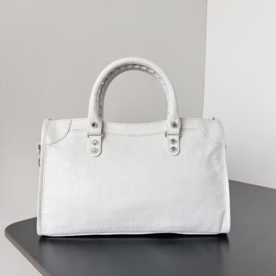 Balenciaga一比一Le City中號白色手袋馬卡龍色系設計 輕盈可斜背春夏首選款