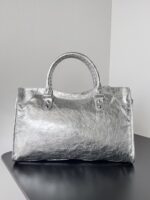 Balenciaga原單Le City銀色手袋 馬卡龍色系輕盈斜背包 春夏新款經典回歸