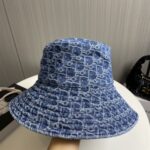 Dior頂級原單牛仔漁夫帽春夏新款大帽檐可折疊旅行百搭出街款