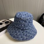 Dior頂級原單牛仔漁夫帽春夏新款大帽檐可折疊旅行百搭出街款