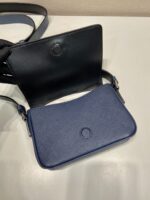 Prada 精品仿製 藍色2VD065 單肩包 小巧磁扣款 百搭極簡風型男首選