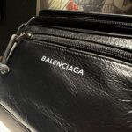 巴黎世家 BALENCIAGA Explorer 黑色細紋真皮腰包 精品仿製 油蠟洗水牛皮