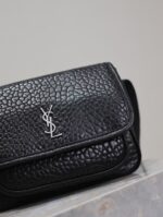 Saint Laurent一比一Niki大象紋羊皮斜背包簡約百搭22cm學院風633151