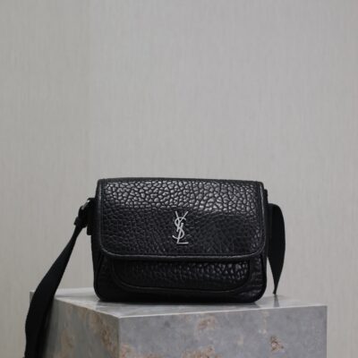 Saint Laurent一比一Niki大象紋羊皮斜背包簡約百搭22cm學院風633151