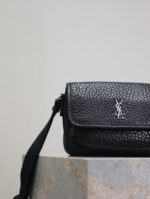 Saint Laurent一比一Niki大象紋羊皮斜背包簡約百搭22cm學院風633151