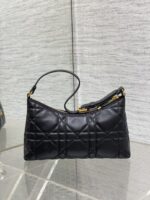 Dior精品仿製Miss Dior迷你水餃包黑色菱格小巧單肩包秋冬氣場感