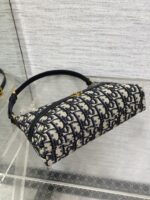 Dior水餃包原單等級2025輕奢質感夏季推薦清新藍白配色輕巧必備