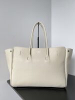 巴黎世家 Balenciaga 大號 米白色 Bel Air 手袋 精品仿製 小牛皮 Nappa 羊皮 翻蓋包