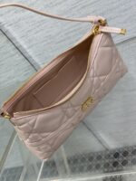 Dior A貨Miss Dior迷你水餃包粉色菱格單肩包秋冬必收質感推薦