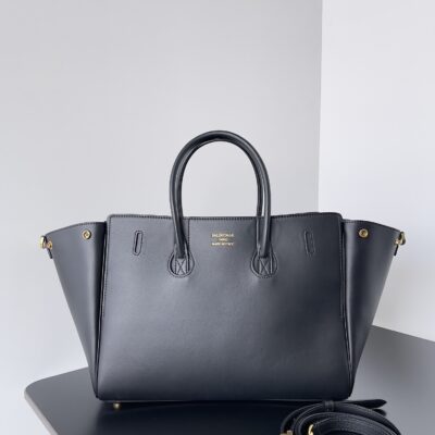 巴黎世家 Balenciaga 黑色小號 Bel Air 手袋 精品復刻 小牛皮Nappa 羊皮斜肩包