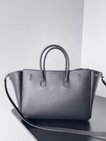 巴黎世家 Balenciaga 黑色銀扣小號 Bel Air 手袋 精品復刻 小牛皮Nappa 羊皮斜肩包
