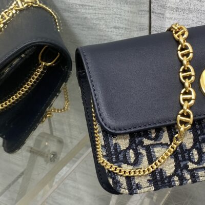 Dior頂級Caro Miss蒙田拼皮鏈條WOC時尚千金感2025新品
