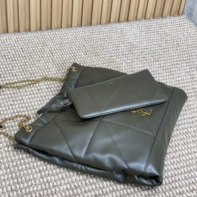 YSL A貨Jamie包黑色羊皮新款大容量絎縫設計慵懶氣場輕奢通勤包