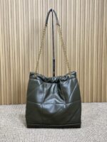 YSL A貨Jamie包黑色羊皮新款大容量絎縫設計慵懶氣場輕奢通勤包
