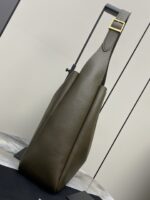 聖羅蘭頂級原單LE5À7綠平紋Hobo大號腋下包明星款優雅氣質感753837