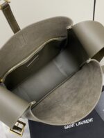 聖羅蘭頂級原單LE5À7綠平紋Hobo大號腋下包明星款優雅氣質感753837