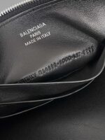Balenciaga一比一Rodeo單肩包黑色銀扣設計 可拆肩帶 雙大口袋極簡安全風