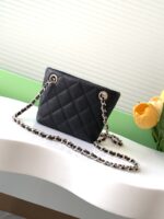 Chanel 25C 黑色小托特包 mini鏈條包 金logo｜頂級原單精品仿製推薦 AP4422