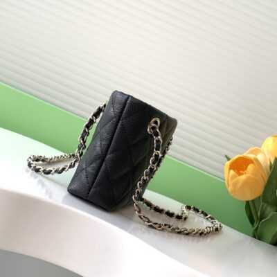 Chanel 25C 黑色小托特包 mini鏈條包 金logo｜頂級原單精品仿製推薦 AP4422