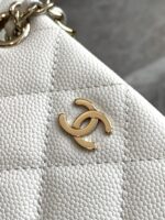 香奈兒 白色25C Mini Tote小托特包｜金C logo優雅款 小巧百搭｜精品仿製AP4422