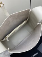 聖羅蘭A貨LE5À7白平紋Hobo大號腋下包韓星同款柔軟質感款753837