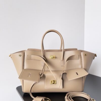 巴黎世家 Balenciaga 小號 Bel Air 手袋 精品仿製 羊皮質感 翻蓋鎖扣斜肩包