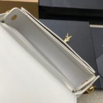 聖羅蘭精品仿製Voltaire Box白牙籤紋腋下包金扣簡約優雅質感風787671