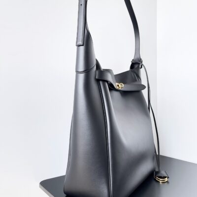 巴黎世家 黑色金扣 Bel Air Hobo 大號手袋 2024冬季新款 頂級原單