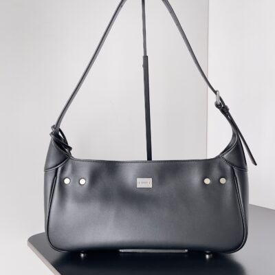巴黎世家 黑色金扣 Bel Air Hobo 大號手袋 2024冬季新款 頂級原單