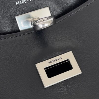 巴黎世家 Balenciaga Bel Air Hobo 手袋 黑色肩背包 精品仿製 高質感冬季新款
