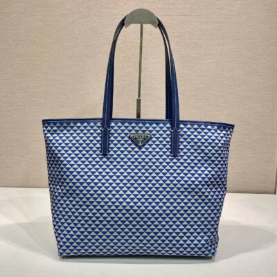 PRADA頂級復刻托特包1BD552印花尼龍大容量時尚春夏必備
