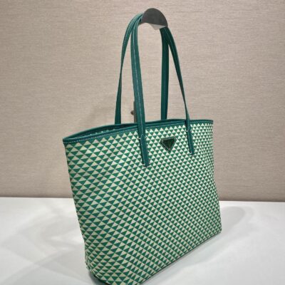 PRADA高仿網站托特包1BD552印花尼龍大容量時尚春夏必備