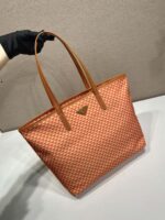 PRADA高仿精品托特包1BD552印花尼龍大容量時尚春夏必備