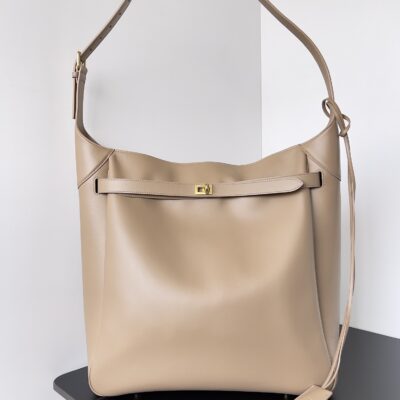 巴黎世家 黑色金扣 Bel Air Hobo 手袋 肩背包 頂級原單 2024冬季新款