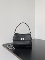 Balenciaga高仿Rodeo Nano鏈條包黑色 超迷你手拎 可拆卸鏈條 夏日必備款8801