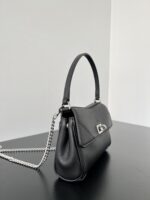 Balenciaga高仿Rodeo Nano鏈條包黑色 超迷你手拎 可拆卸鏈條 夏日必備款8801