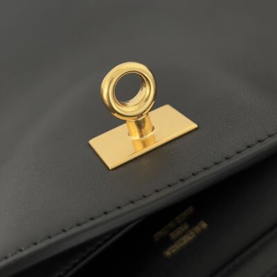 Balenciaga頂級原單Rodeo肩背包黑色金扣設計 可拆肩帶優雅轉換多種風格