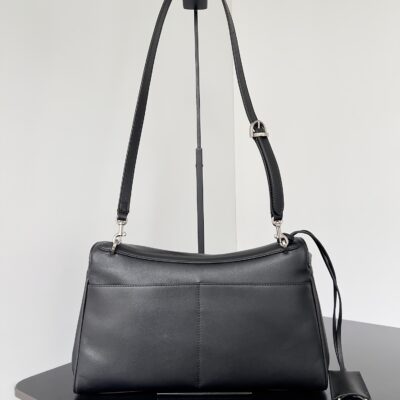 Balenciaga復刻版Rodeo肩背包黑色新款 可拆肩帶設計 手拿優雅感百搭升級款