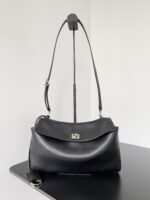 Balenciaga復刻版Rodeo肩背包黑色新款 可拆肩帶設計 手拿優雅感百搭升級款