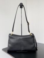 Balenciaga頂級原單Rodeo肩背包黑色金扣設計 可拆肩帶優雅轉換多種風格