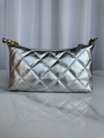 Chanel 頂級原單 銀色AS5528 金扣經典手袋 華麗小巧氣場升級版