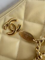 Chanel 一比一 小雞黃AS5498 金扣女包 清新亮眼設計 氣質小香風款