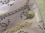 CHANEL粉色22Bag 鏤空繡花雙C迷你包 原單精品 春夏新款AS3980
