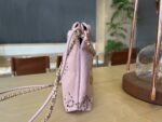 CHANEL粉色22Bag 鏤空繡花雙C迷你包 原單精品 春夏新款AS3980