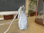CHANEL白色22Bag 鏤空刺繡雙C迷你包 一比一精品 春夏新款AS3980