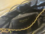 CHANEL黑色22Bag 鏤空雙C繡花迷你包 精品仿製 AS3980春夏新款