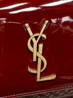 YSL頂級原單漆皮翻蓋包專櫃新款亮面設計可斜背時尚通勤百搭推薦441971
