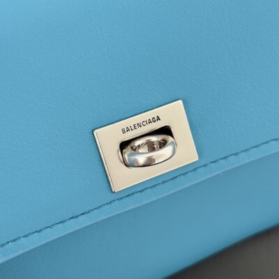 Balenciaga精品仿製Rodeo Nano鏈條包淺綠色夏日限定 可拆式鏈條手拎輕巧可愛8801