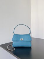 Balenciaga精品仿製Rodeo Nano鏈條包淺綠色夏日限定 可拆式鏈條手拎輕巧可愛8801